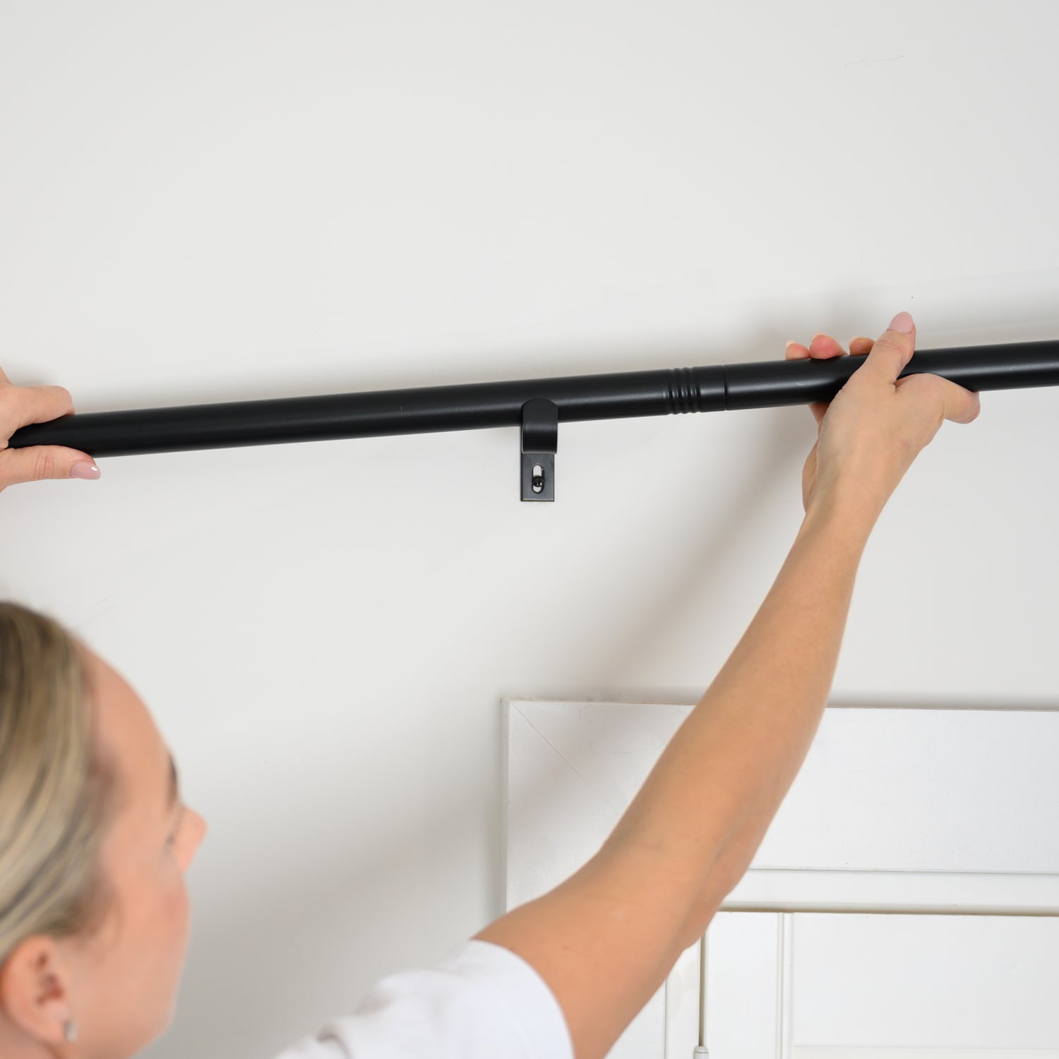 Rockford Rod in black being installed — quick, easy, and DIY-friendly.