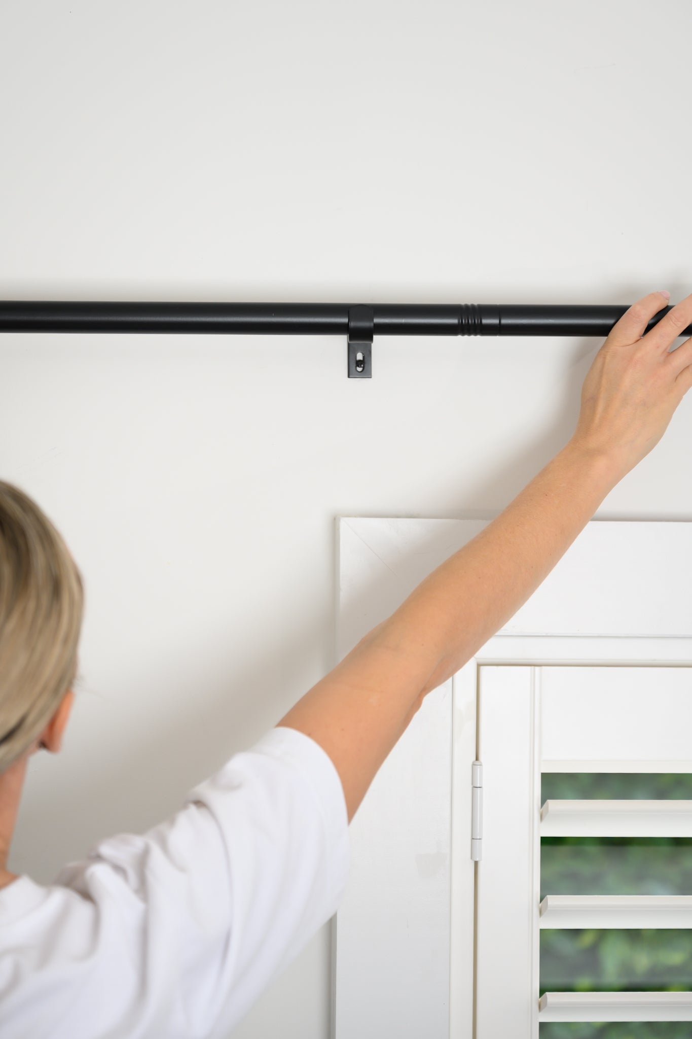 Rockford Rod in black being installed — quick, easy, and DIY-friendly.