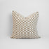 Chicago Check Cushion in Taupe with boucle texture and tonal check pattern, styled for a chic, modern finish.